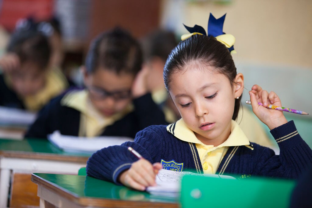 Crianças em sala de aula